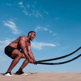 img 3 attached to Level Up Your Fitness Game With Perantlb Heavy Battle Rope - Durable Nylon Sleeve And Anchor Strap Kit Included