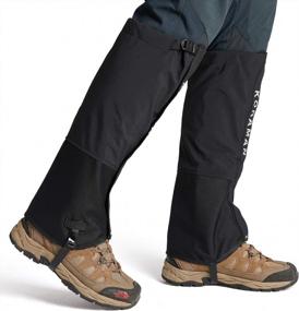 img 1 attached to Waterproof Leg Gaiters By KORAMAN With Anti-Tear Oxford Fabric And Breathable Design - Ideal For Hiking, Walking, Hunting, Climbing, And Fishing For Men And Women