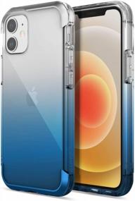 img 4 attached to IPhone 12 Mini Case, Raptic Air Aluminum Metal Bumper With 13Ft Drop Protection & Wireless Charging, Blue Gradient - Scratch Resistant Compatible Cover.