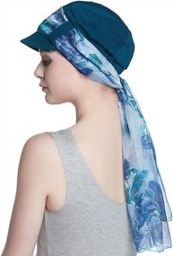 img 1 attached to Women'S Breathable Bamboo-Lined Cotton Hat And Scarf Set - Stay Warm & Comfortable!