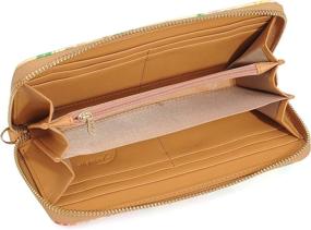 img 1 attached to ArtsEye Embossed Genuine Leather Around Women's Handbags & Wallets ~ Wallets