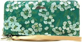 img 3 attached to ArtsEye Embossed Genuine Leather Around Women's Handbags & Wallets ~ Wallets