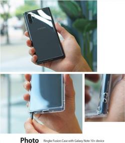img 3 attached to Protect Your Galaxy Note 10 Plus 5G With Ringke Fusion Clear Back Phone Case - Soft TPU Bumper, Shockproof And Transparent
