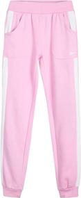 img 4 attached to 👖 Reebok Active Fleece Joggers Girls' Sweatpants - Clothing at Active