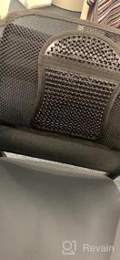 img 8 attached to Samyoung Mesh Back Lumbar Support Cushion | Breathable Office Chair & Car Seat 12" X 16