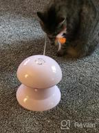 img 1 attached to Cat Laser Toys, 3 In 1 Tumbler Interactive Cat Toys, Laser And Feather Toys For Indoor Cats Kittens Pets, Rechargeable Automatic Cats Chaser Toy With Laser,3 Speed Modes,3 Timer Settings review by Anne Nishioka