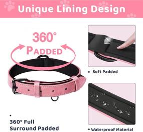 img 1 attached to 🐶 Feeko Reflective Dog Collar - Adjustable, Weatherproof, Ultra Soft Neoprene Padded, Durable Pet Collar for Small Medium Large Dogs