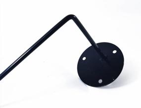 img 1 attached to Черный 3-х комплектный настенный держатель для шлема с крючками для мотоциклетных аксессуаров, пальто, шапок и кепок - TIHOOD