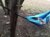 img 1 attached to Ultra-Light Camping Hammock By AnorTrek With Tree Straps - Portable Parachute Nylon Hammock For Solo Or Double Use, Ideal For Hiking, Backpacking, And Travel review by Dan Davis