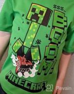 img 1 attached to 👕 Minecraft Creeper Sweatshirt Zip-Up T-Shirt – Boys' Fashion Hoodies & Sweatshirts review by Troy Boren