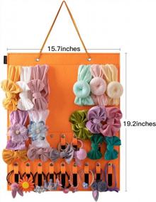 img 2 attached to KGMCARE Baby Headband Holder Storage Newborn Hair Accessories Organizer Hanging Hairbands Wall Pocket Mounted, Hair Bow Display For Baby Girls Newborn Infant Toddlers Kids