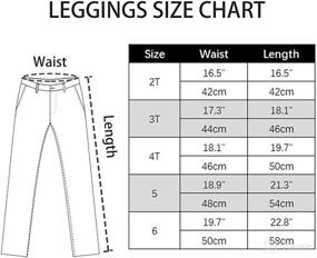 img 1 attached to 👶 ESTINE Baby Toddler Girls' 3-Pack Pant Stretch Basic Leggings: Comfy Ankle-Length Tights for Kids