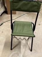 img 1 attached to Comfortable And Convenient Fishing Experience With The LEADALLWAY Portable Folding Chair With Rod Holder review by Paul Weakland