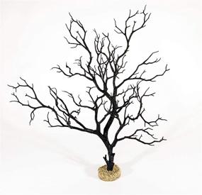 img 4 attached to 🐠 Enhance Your Aquarium with the CURRENT USA Black Manzanita Branch: 22-inch Tall, Weighted Base, and Stunning Molded Aquarium Décor