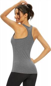 img 1 attached to Pack Of 4 Femdouce Racerback Tops: Perfect For Women'S Activewear, Running, And Yoga