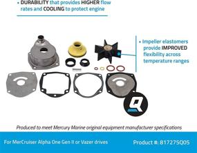 img 3 attached to Quicksilver 817275Q05 Upper Water Pump Repair Kit - Ideal for MerCruiser Alpha One Gen II & Vazer Drives - Water Pump Maintenance Made Easy!