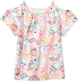 img 1 attached to Childrens Place Shoulder Matchable Whisperpnk Girls' Clothing - Tops, Tees & Blouses