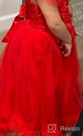 img 1 attached to Lace Maxi Dresses for Flower Girls - Ideal for Weddings, Pageants, Parties, Proms, Communions and other Special Occasions, Featuring Puffy Tulle Ball Gowns review by Joshua Follansbee