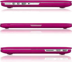 img 1 attached to Raspberry Soft Touch Plastic Hard Shell Cover Compatible With MacBook Pro 13.3 Inch Case 2015-2012 Release Models A1502 A1425 - Kuzy Older Version Case For 13 Inch MacBook Pro.
