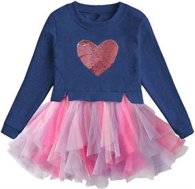 img 4 attached to DXTON Little Children Dresses LH4570 6T Girls' Clothing ~ Dresses