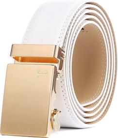 img 4 attached to Tonywell Genuine Leather Ratchet Automatic Men's Accessories best: Belts