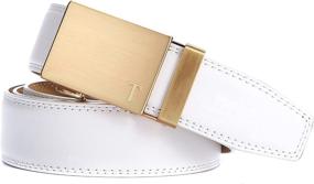 img 2 attached to Tonywell Genuine Leather Ratchet Automatic Men's Accessories best: Belts