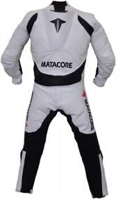 img 3 attached to MATACORE New White Motorcycle Leather Racing Suit CE Approved Protection (Large)