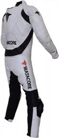 img 1 attached to MATACORE New White Motorcycle Leather Racing Suit CE Approved Protection (Large)