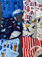 img 1 attached to HeyKing Little Boys Briefs: 100% Cotton Toddler Underwear, Trucks and Dinosaurs Prints, Breathable Comfort - Pack of 6 review by Patrick Carlson