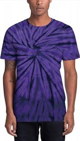 img 2 attached to Men'S And Women'S Rainbow Tie Dye Short Sleeve T-Shirts, Size Small To 5X-Large