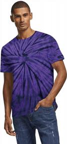 img 1 attached to Men'S And Women'S Rainbow Tie Dye Short Sleeve T-Shirts, Size Small To 5X-Large