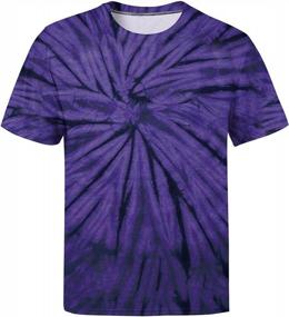 img 4 attached to Men'S And Women'S Rainbow Tie Dye Short Sleeve T-Shirts, Size Small To 5X-Large
