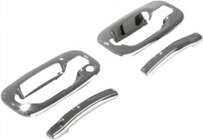 img 3 attached to Chrome Door Handle Covers For 99-06 Silverado/Sierra 1500/Tahoe/Yukon/Suburban, 99-04 Silverado/Sierra 2500, 01-06 Silverado/Sierra 2500HD/3500 | Auto Ventshade AVS 685206