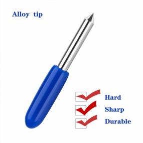 img 1 attached to Upgrade Your Cutting Game With 40PCS 60 Degree Deep Cut Replacement Blades Compatible With Cricut Explore Air 2/3/Maker Expression, Ideal For Cutting Thick Vinyl Fabrics With Precision