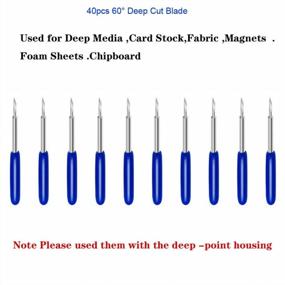 img 2 attached to Upgrade Your Cutting Game With 40PCS 60 Degree Deep Cut Replacement Blades Compatible With Cricut Explore Air 2/3/Maker Expression, Ideal For Cutting Thick Vinyl Fabrics With Precision