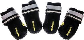 img 3 attached to 🐾 Lymenden Waterproof Dog Boots with Wear-Resisting Soles, Reflective Straps and Adjustable Paw Protectors - Set of 4