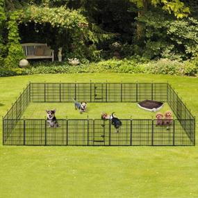img 3 attached to Heavy Duty Foldable Dog Pen - Portable & Versatile Indoor/Outdoor Barrier For Pets