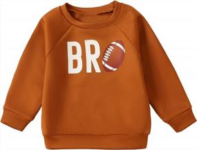 img 4 attached to Sports Sweatshirts For Toddler Boys: Basketball, Football, Baseball, And Soccer Graphics - Pullover Infant T-Shirt Tops For Ages 9 Months To 3 Years