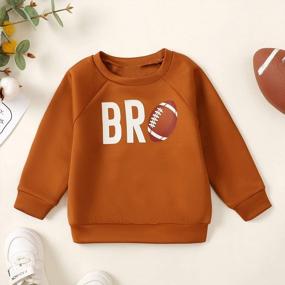 img 3 attached to Sports Sweatshirts For Toddler Boys: Basketball, Football, Baseball, And Soccer Graphics - Pullover Infant T-Shirt Tops For Ages 9 Months To 3 Years