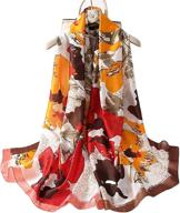 🧣 stay stylish and protected with 100% silk scarf sunscreen - women's lightweight accessories for scarves & wraps logo