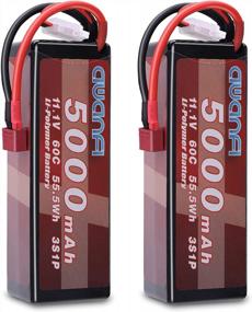 img 4 attached to AWANFI 3S Lipo Battery 60C 5000MAh 11.1V Lipo Battery With Deans T Connector Hard Case For Car Truck Boat Vehicles (2 Pack)