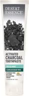 activated charcoal toothpaste by desert essence: optimized for better results logo