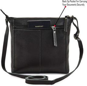 img 1 attached to 👜 Набор женских сумок на плечо из гранулированной кожи COCHOA - стильный плечевой мешок с кошельком.