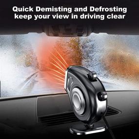 img 2 attached to 🔥 Geevorks 12V Car Heater Fan: Portable Windshield Defogger & Defroster for Car, SUV, Truck, RV, Trailer - Fast Heating, Ideal for Camping and Caravanning