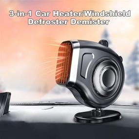 img 3 attached to 🔥 Geevorks 12V Car Heater Fan: Portable Windshield Defogger & Defroster for Car, SUV, Truck, RV, Trailer - Fast Heating, Ideal for Camping and Caravanning