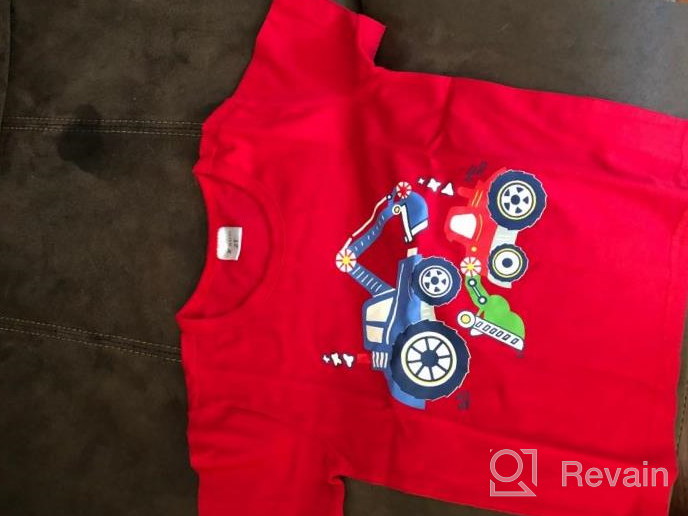 img 1 attached to Cute Cartoon Toddler Crewneck Sweatshirt for Boys - Children's Clothing review by Trey Dikici