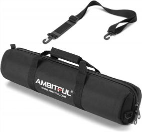 img 4 attached to AMBITFUL Tripod Carrying Case Bag 25/31/35/39/49 In,65/80/90/100/125 Cm Shoulder Strap Padded Carrying Bag For Light Stands,Boom Stand,Umbrella And Tripod Photography Accessories (35.43 In/90 Cm)