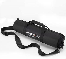 img 3 attached to AMBITFUL Tripod Carrying Case Bag 25/31/35/39/49 In,65/80/90/100/125 Cm Shoulder Strap Padded Carrying Bag For Light Stands,Boom Stand,Umbrella And Tripod Photography Accessories (35.43 In/90 Cm)