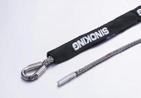 img 2 attached to Synthetic Winch Rope 5Mm X 15M, SINOKING Gray Sheath, 5236Lb/2380Kg Breaking Strength For ATV UTV Boat