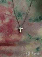 img 1 attached to Xianli Wang Small Stainless Steel Cross Pendant Necklace - Elegant and Minimalist Jewelry for Women review by Wendy Ducy